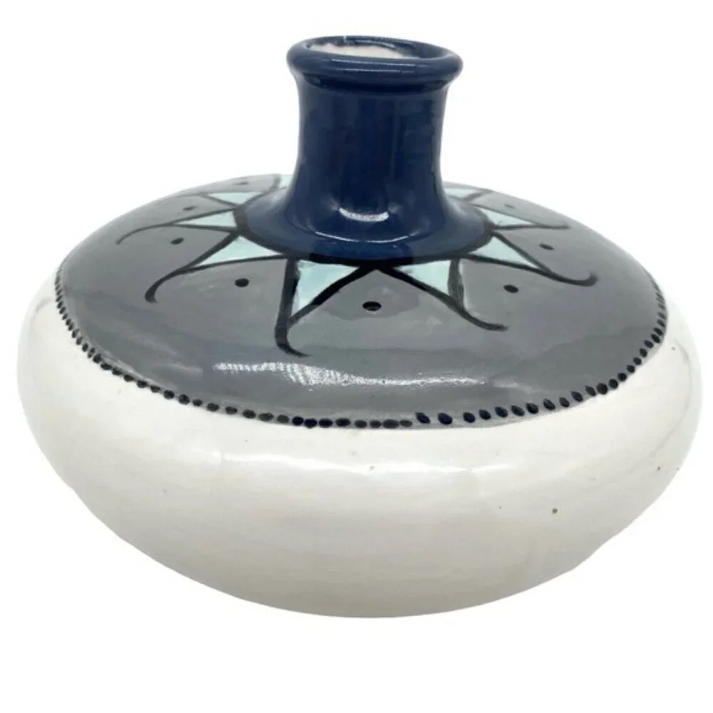 Studio Art Pottery Vase Southwestern Geometric Design